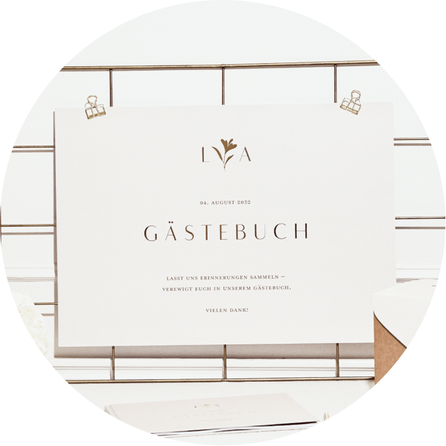 Gästebuchschild